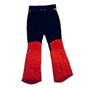 Vtg Killy by Asics Women's 30x28 Navy Red Flare Ski Pants Japan Torex‎ Nylon 90s
